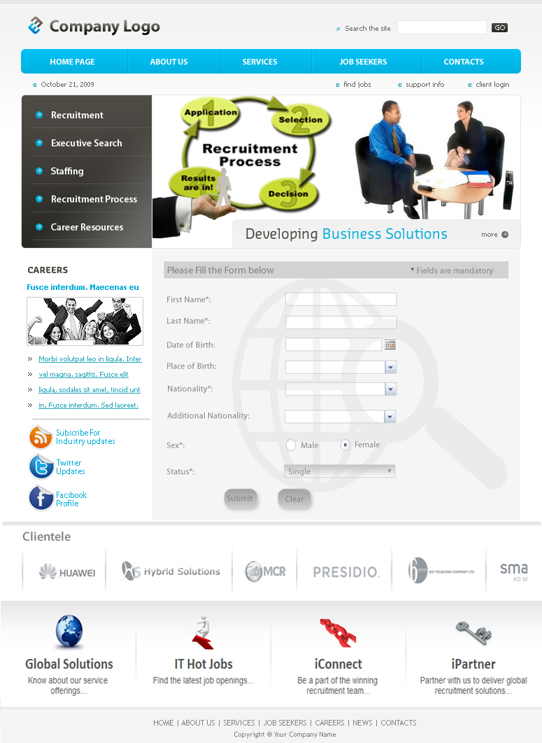 Web Design by amu for ExIT | Design #1185108