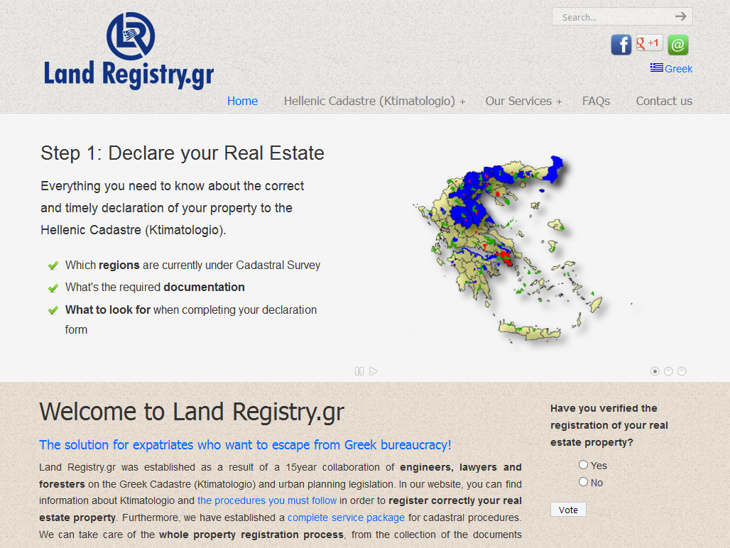 Business Card Design by Mayank Patel for Land Registry.gr | Design #1220591