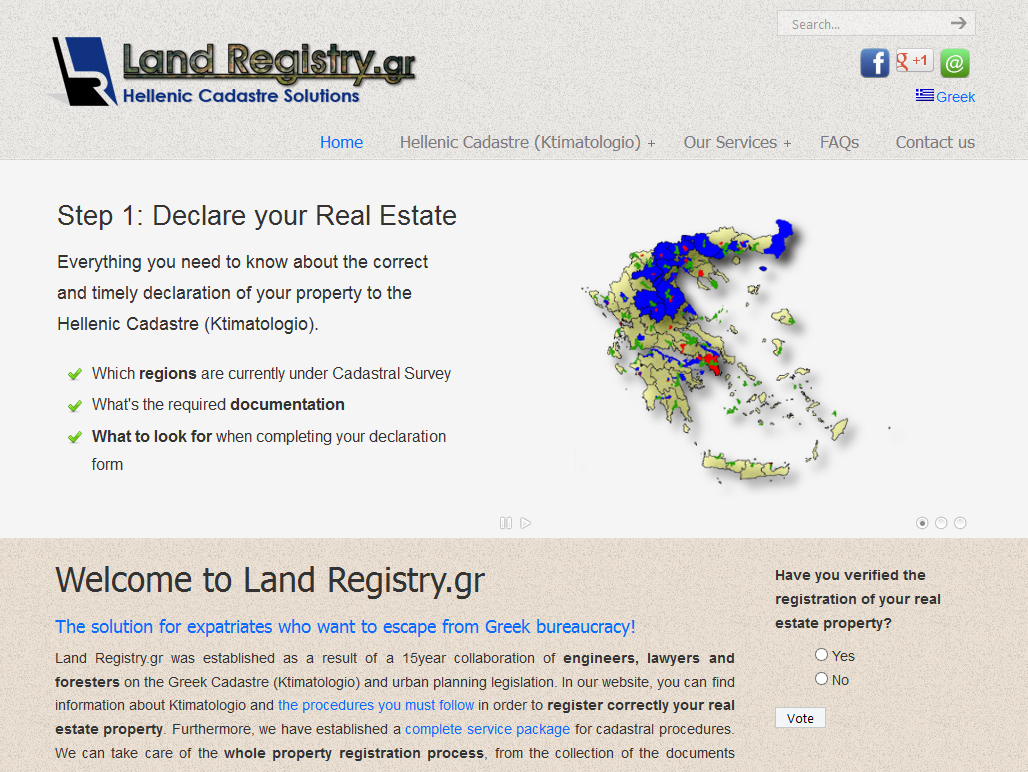 Business Card Design by Mayank Patel for Land Registry.gr | Design #1220594