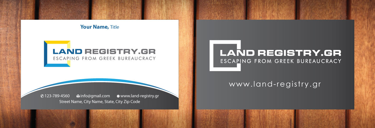 Business Card Design by Sbss for Land Registry.gr | Design #1185747