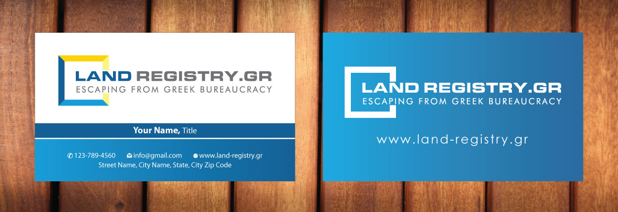 Business Card Design by Sbss for Land Registry.gr | Design #1185749