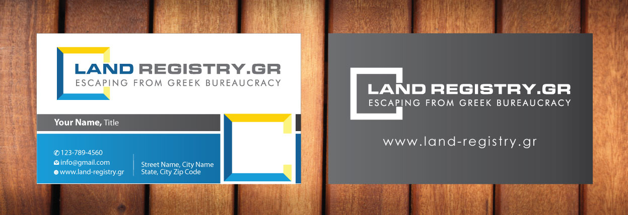 Visitenkarten-Design von Sbss für Land Registry.gr | Design #1185755