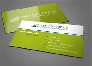 Business Card Design by 96 alex for Land Registry.gr | Design: #1218337
