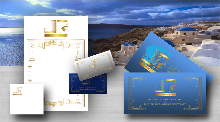 Business Card Design by ev 21 for Land Registry.gr | Design #1178934