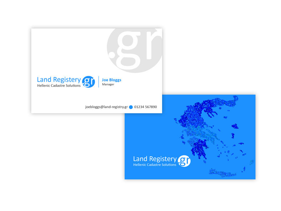 Business Card Design by Phoenix Dragon for Land Registry.gr | Design #1183501
