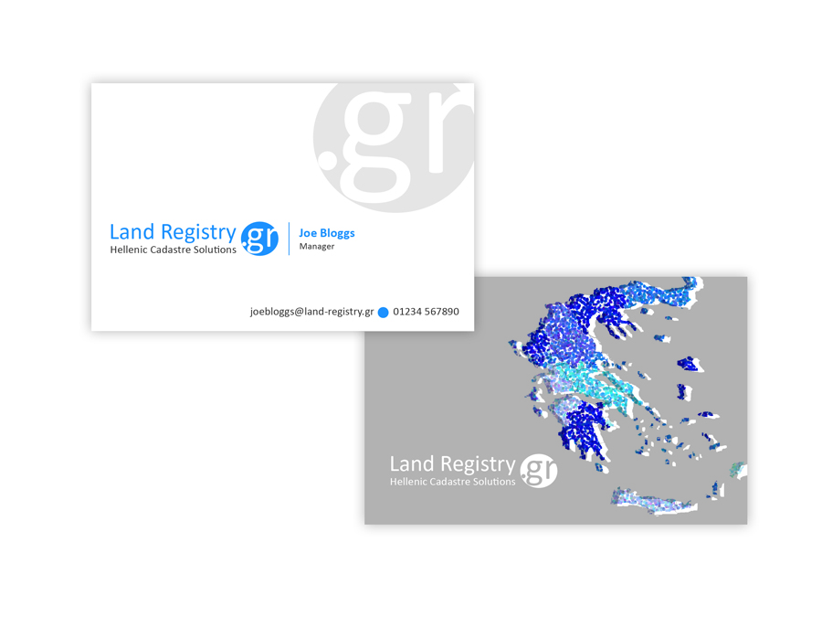 Business Card Design by Phoenix Dragon for Land Registry.gr | Design #1192090