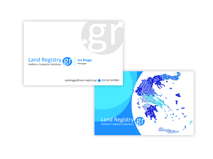 Business Card Design by Phoenix Dragon for Land Registry.gr | Design #1192092