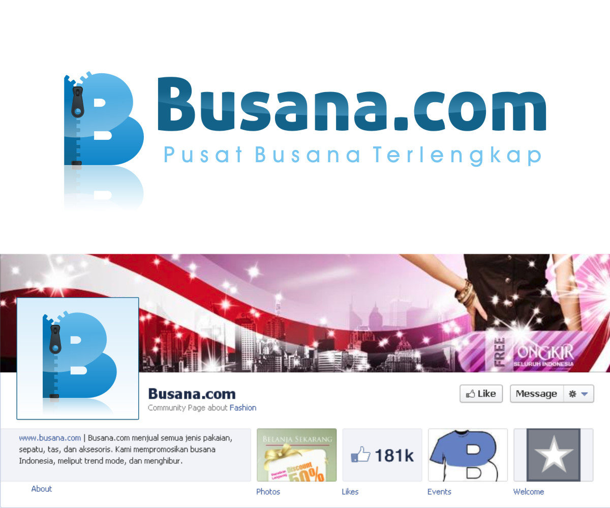 Diseño de Logo por ryn para Busana.com | Diseño #1172616