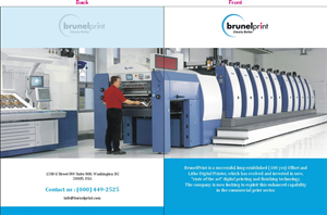 Brochure Design by sajidahmed_pirzada for Brunel Print | Design: #4260309