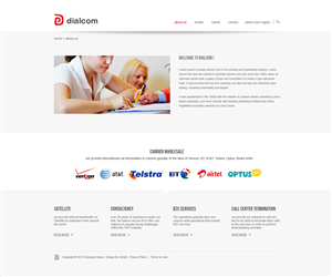 Wordpress Design by aarsita for Dialcom, Inc. | Design: #4323009