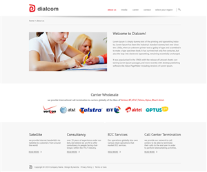 Wordpress Design by aarsita for Dialcom, Inc. | Design: #4470088