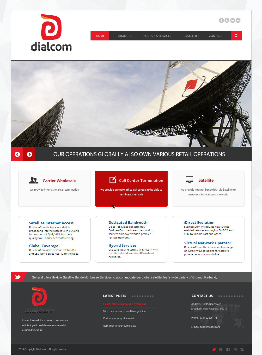 Wordpress Design by Roy for Dialcom, Inc. | Design #4237968