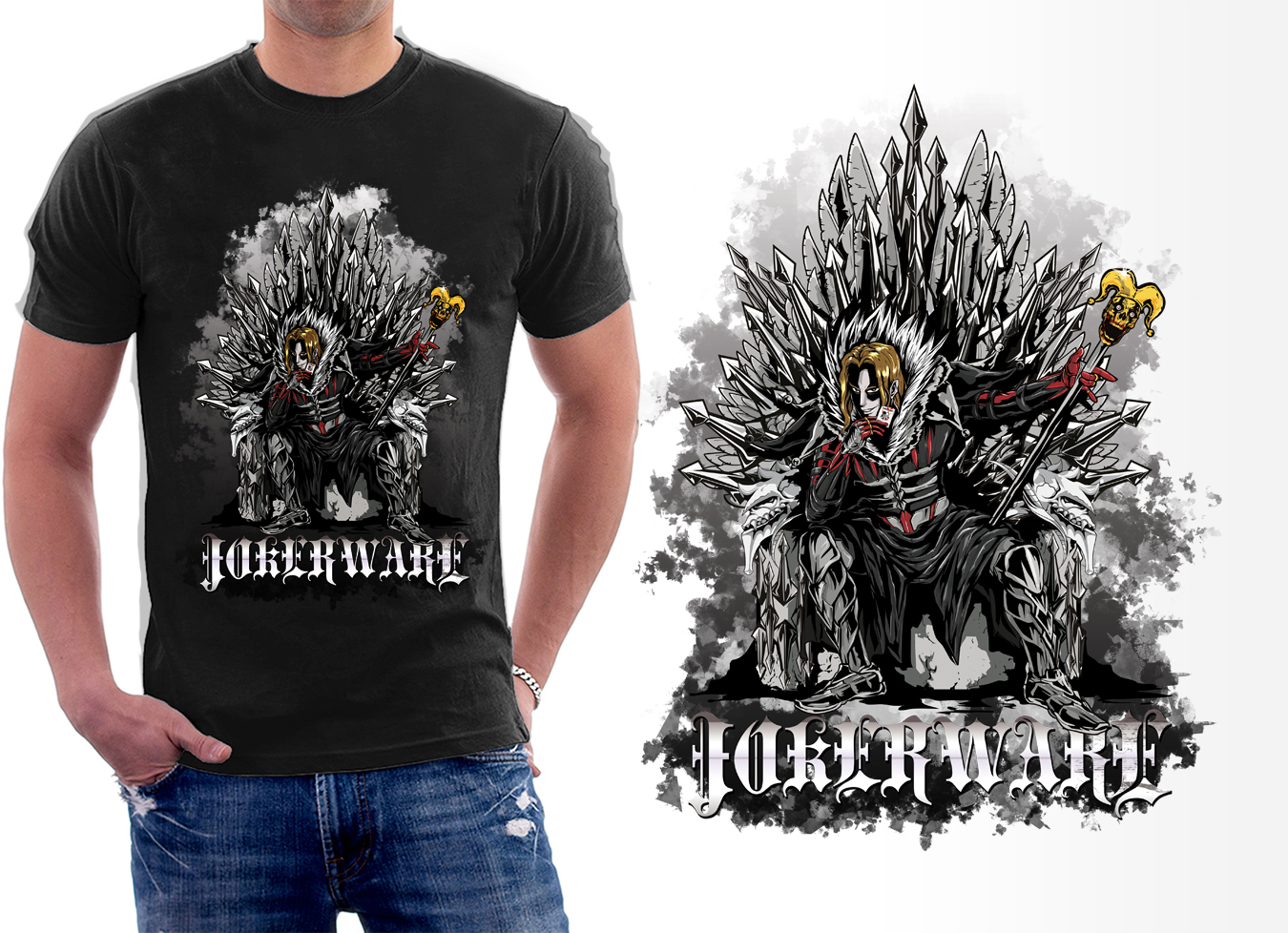 T-shirt Design by dsgrapiko for Joker Ware | Design #4541898