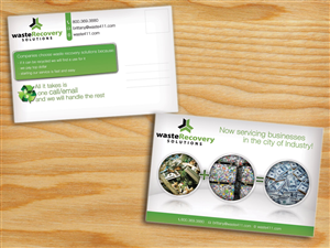 Design de Carte Postale par alessandroevge pour Waste Recovery Solutions | Design : #4186894
