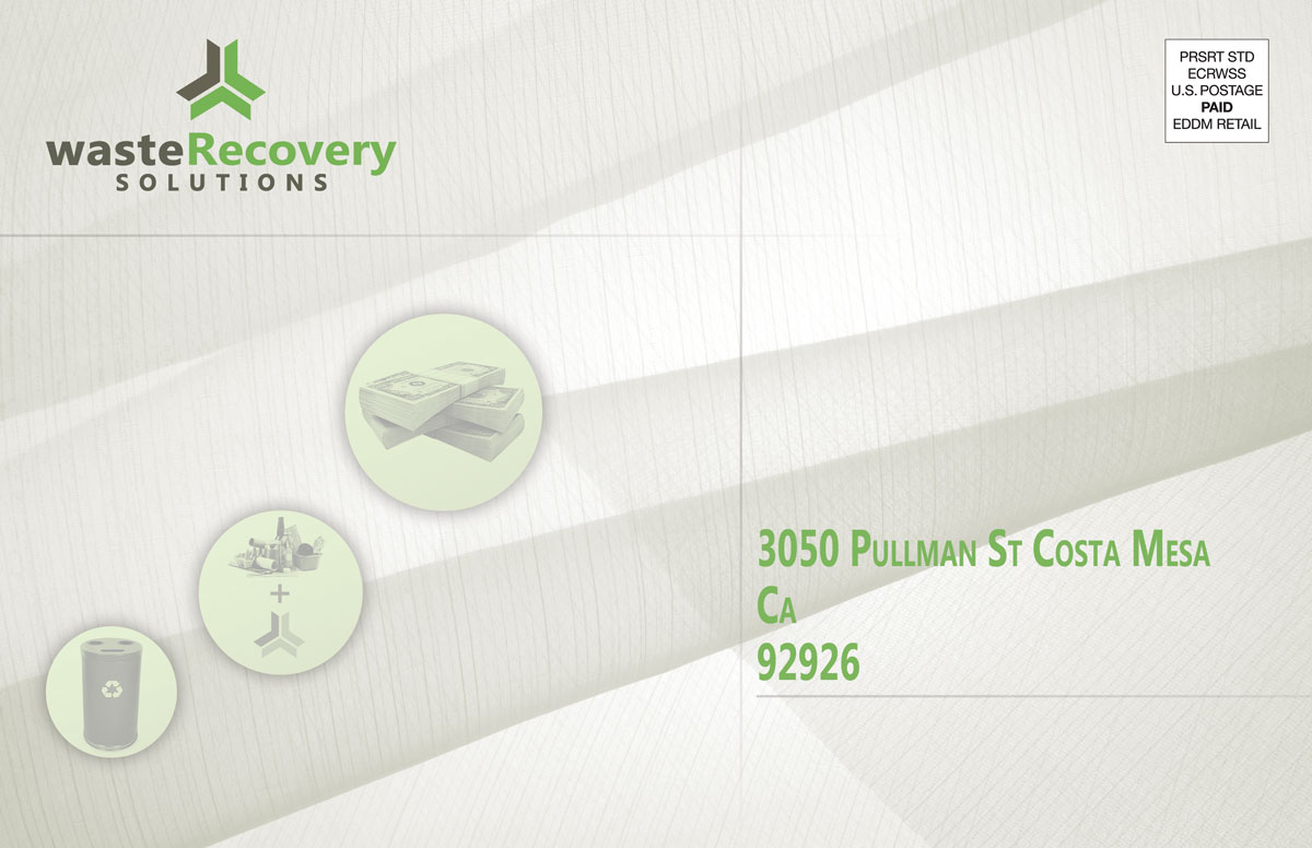 Postkarten-Design von RolandT für Waste Recovery Solutions | Design #4236550