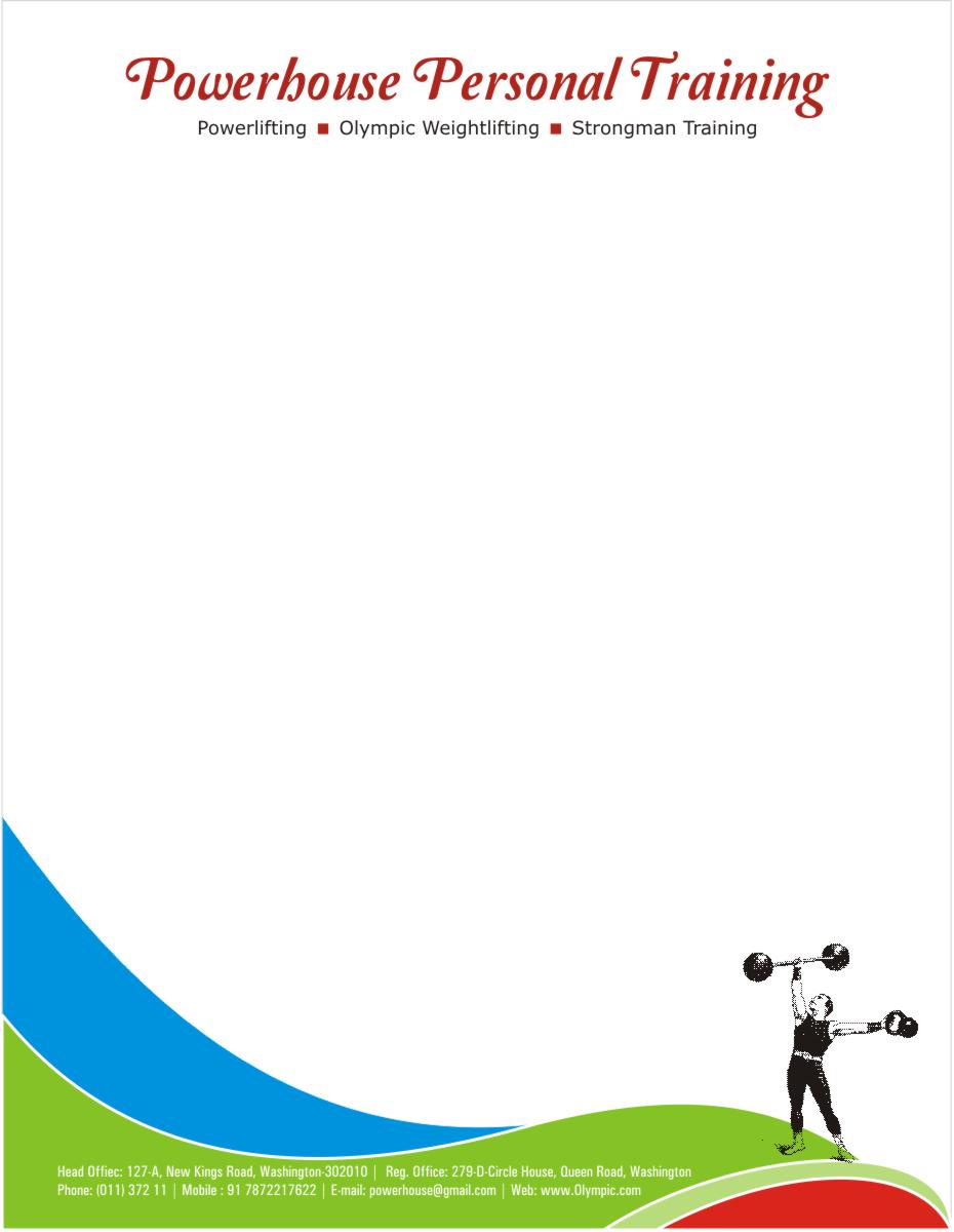 business letterhead design for a company by freelance graphic personal letterhead design