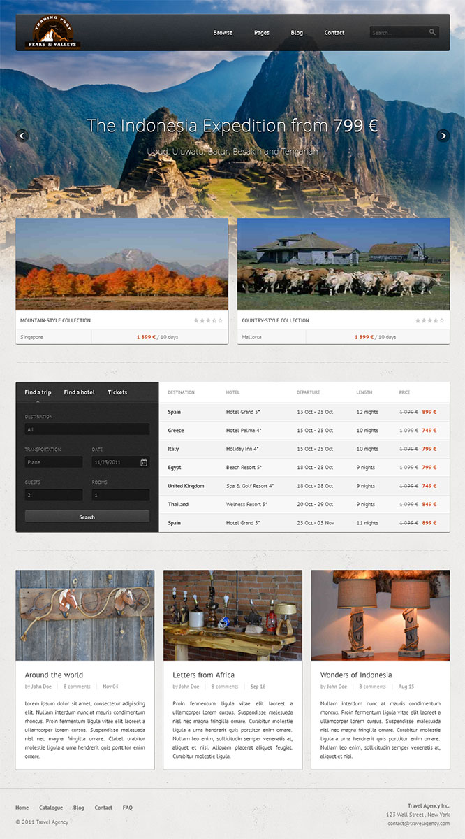 Web Design by tarek_cs for Peaks & Valleys Trading Post | Design #4197212