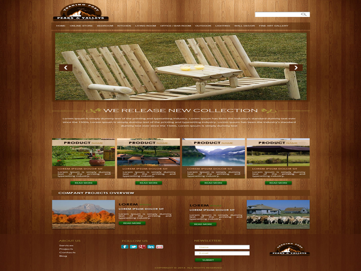 Web Design by GlobalTech for Peaks & Valleys Trading Post | Design #4213232
