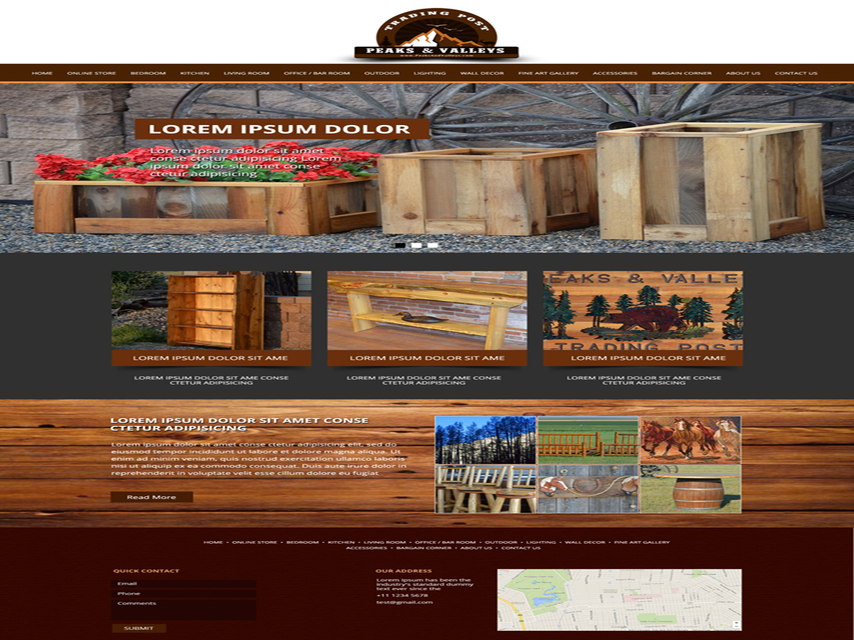 Web Design by GlobalTech for Peaks & Valleys Trading Post | Design #4218346