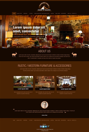 Web Design by Kuldeepak for Peaks & Valleys Trading Post | Design #4205954