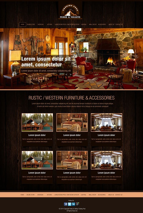 Web Design par Kuldeepak pour Peaks & Valleys Trading Post | Design #4205957