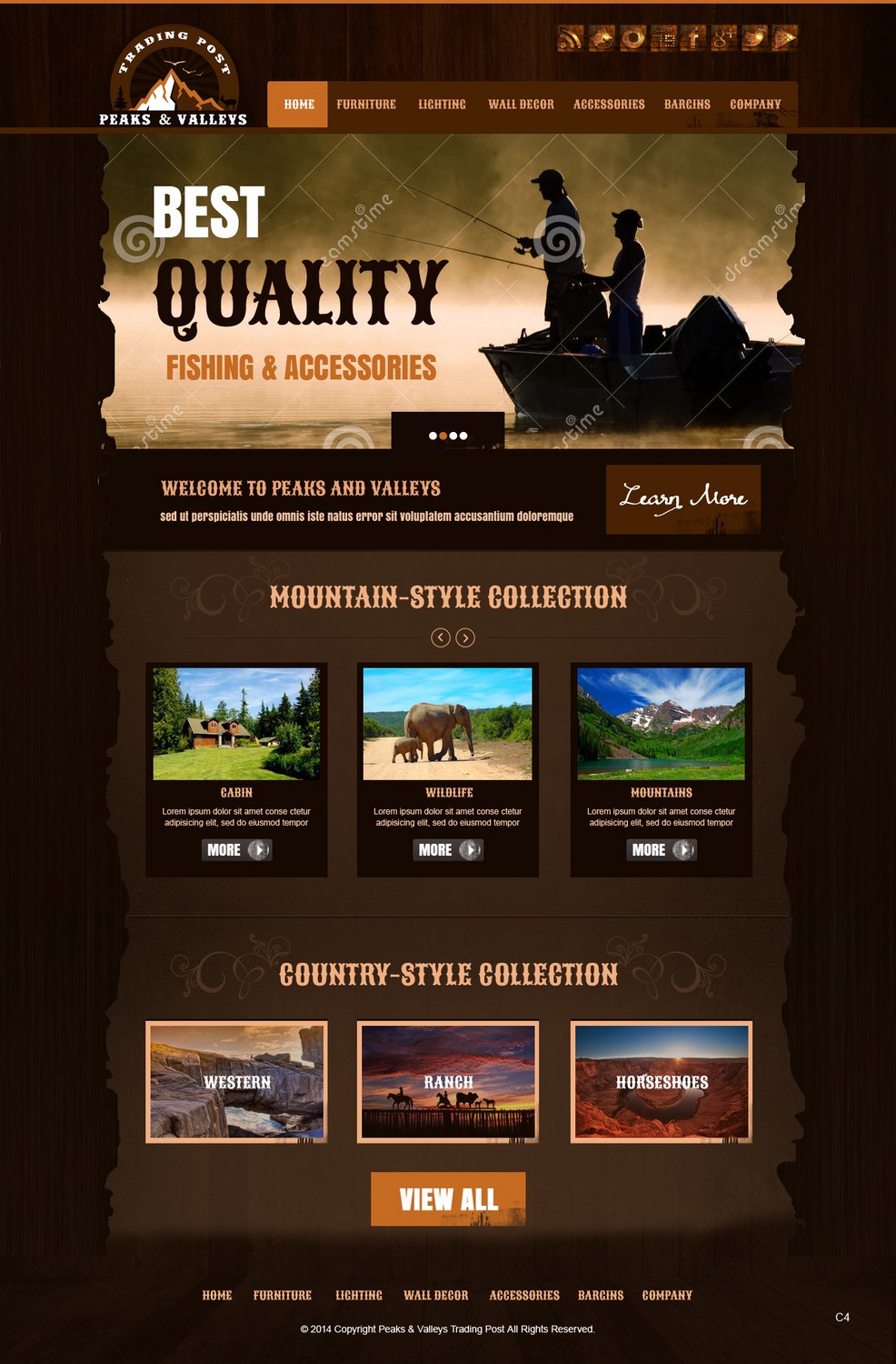 Web-Design von pb für Peaks & Valleys Trading Post | Design #4222485