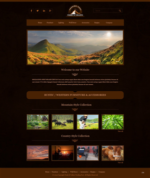 Web Design by pb for Peaks & Valleys Trading Post | Design: #4222490