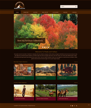 Web Design by pb for Peaks & Valleys Trading Post | Design: #4226488