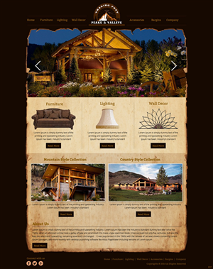 Web Design by pb for Peaks & Valleys Trading Post | Design: #4226492