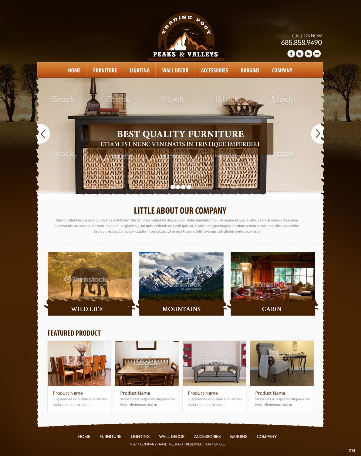 Web-Design von pb für Peaks & Valleys Trading Post | Design #4226495