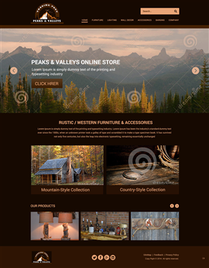 Web Design by pb for Peaks & Valleys Trading Post | Design: #4226497