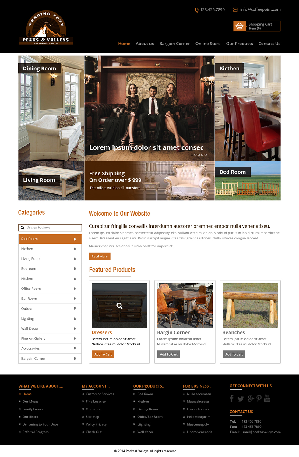 Web-Design von Creative Usha für Peaks & Valleys Trading Post | Design #4198105