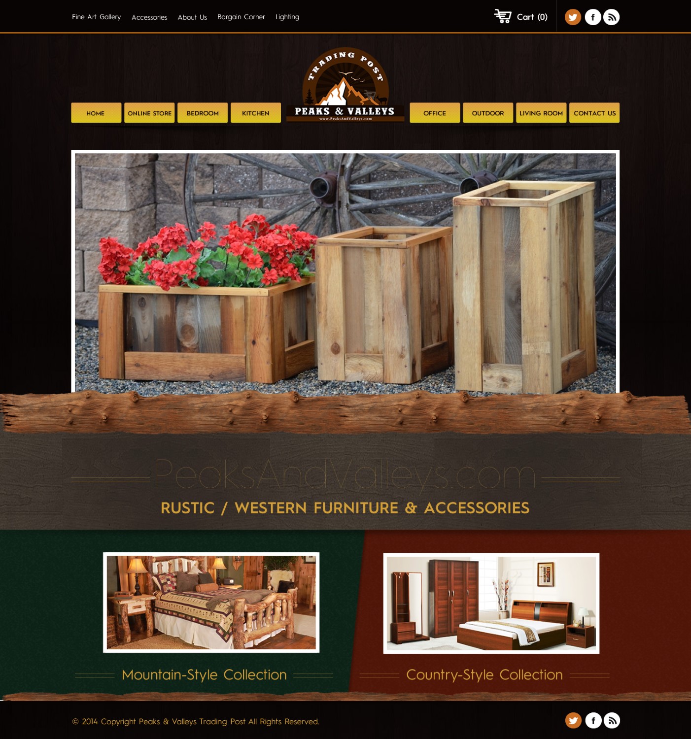 Web-Design von TechWise für Peaks & Valleys Trading Post | Design #4194089