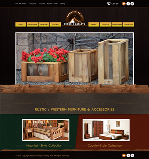 Web Design by TechWise for Peaks & Valleys Trading Post | Design #4194089