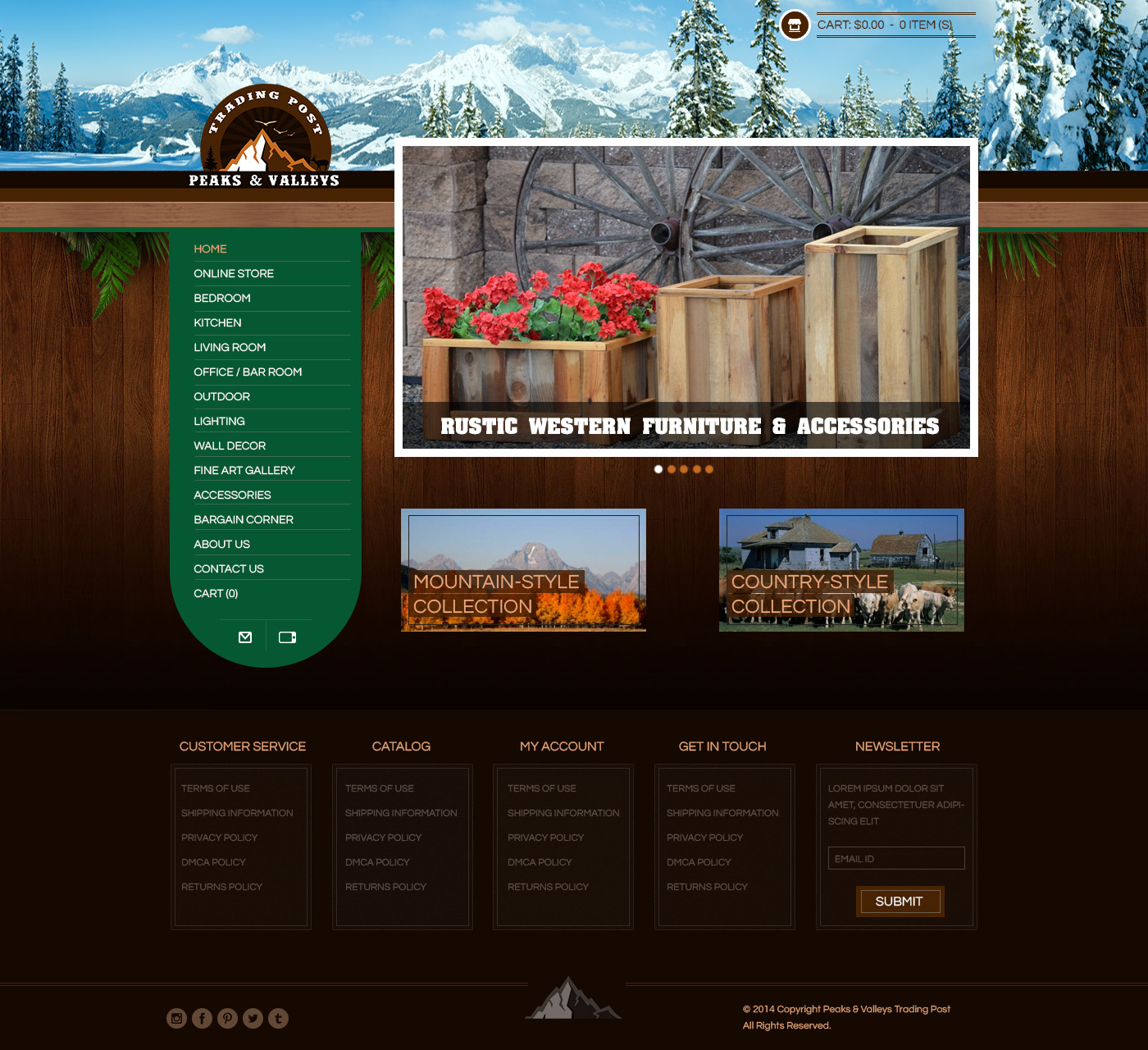 Web Design by GWDS for Peaks & Valleys Trading Post | Design #4197683