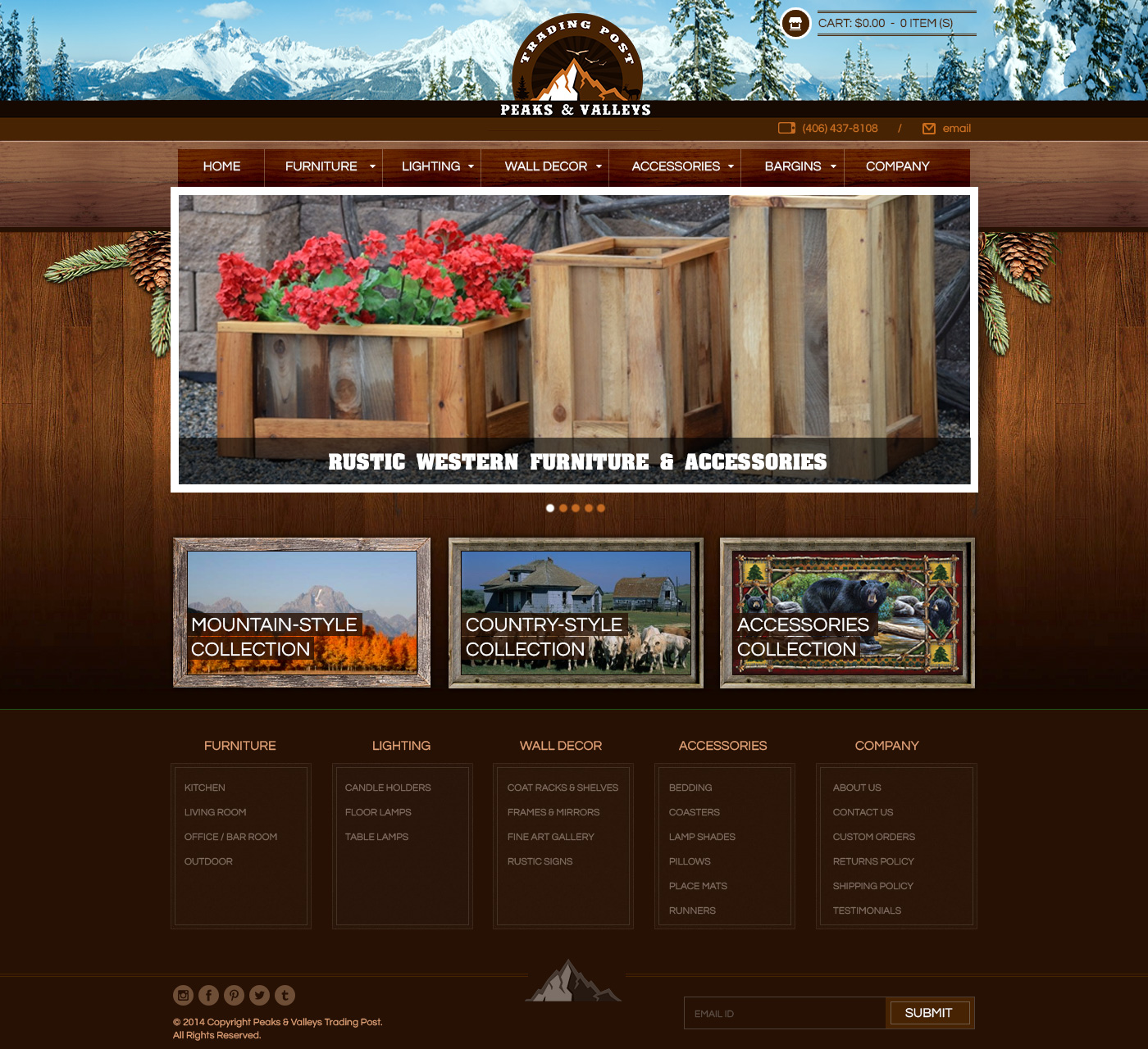 Web Design par GWDS pour Peaks & Valleys Trading Post | Design #4254848