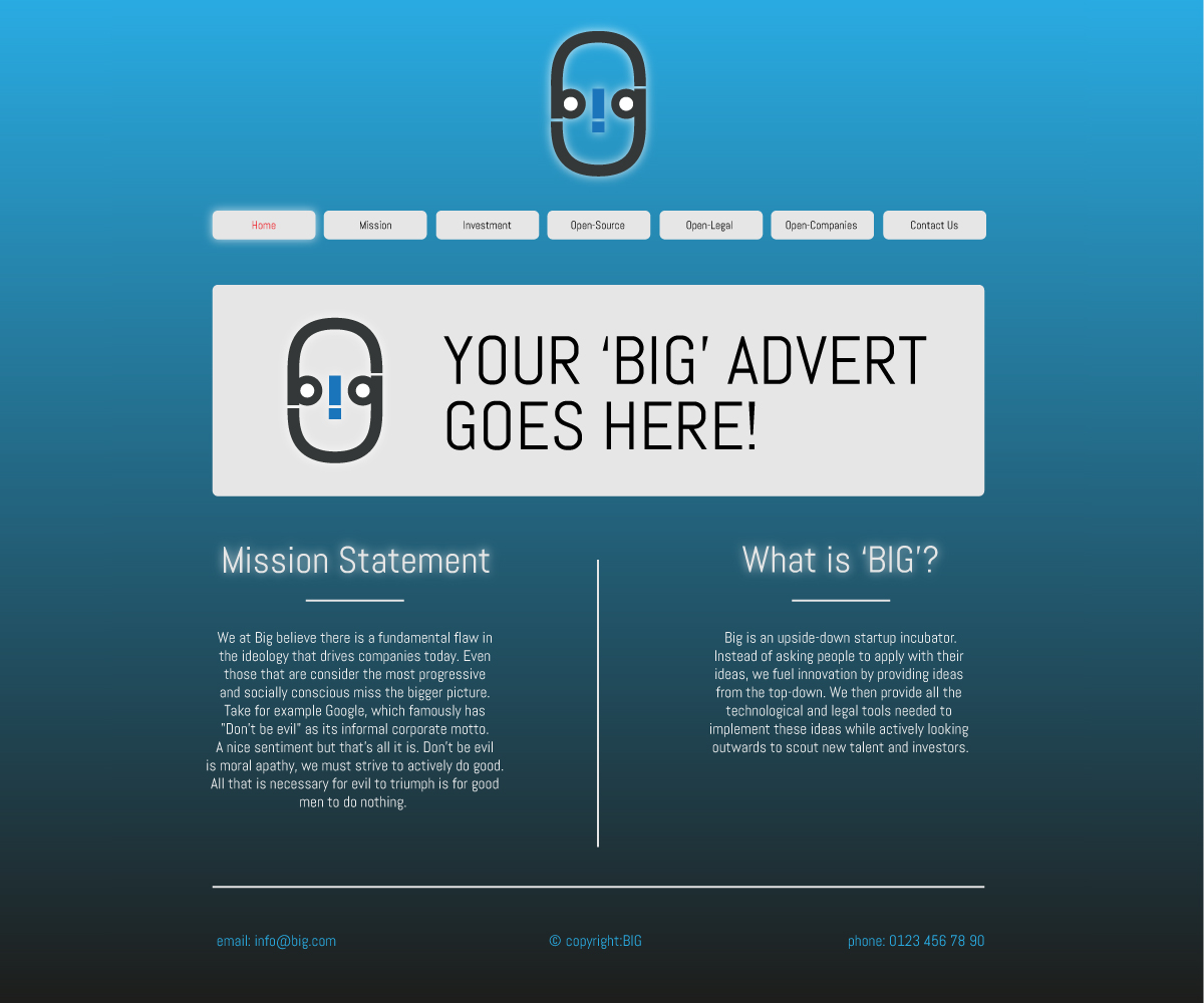 Web-Design von Phil B für dieses Projekt | Design #1181907
