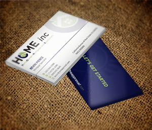 HOME inc Business Card Design