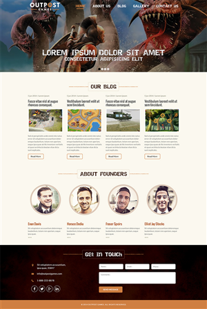 Gaming company needs web presence | Web Design by Mayank Patel