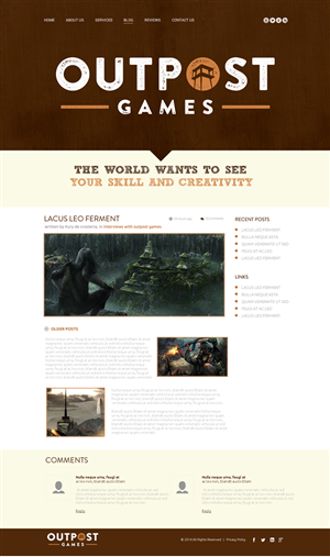 Gaming company needs web presence | Web Design by Behriatech