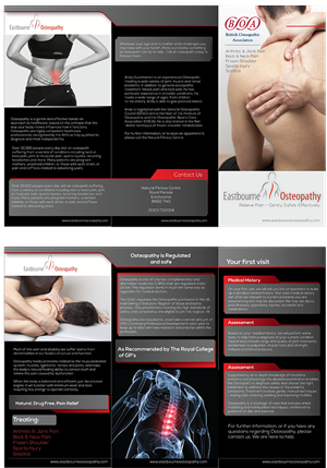 Trifold Leaflet - Osteopathy | Design de Brochure par nafizrahat