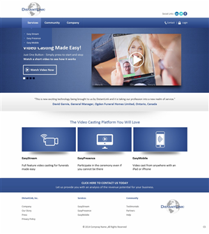 Web Design by pb for DistantLink Mobile Video Conferencing & Telecommunications Inc. | Design: #4220533