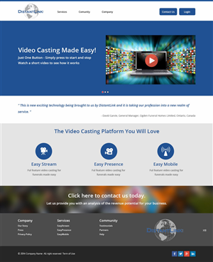 Web Design by pb for DistantLink Mobile Video Conferencing & Telecommunications Inc. | Design: #4220538