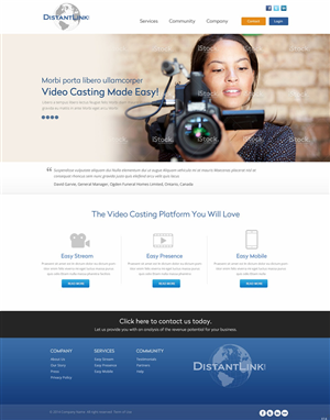Web Design by pb for DistantLink Mobile Video Conferencing & Telecommunications Inc. | Design: #4220541