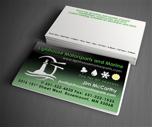 Business Card Design by see why for Lighthouse Motorsports and Marine | Design: #4189285