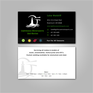 Design de Carte de Visite par Eggo May P pour Lighthouse Motorsports and Marine | Design #4225973