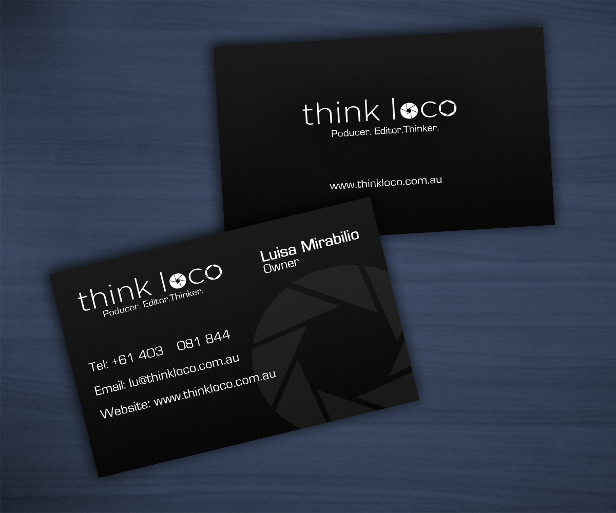 Business Card Design by HLDesign for Think Loco | Design #4204399