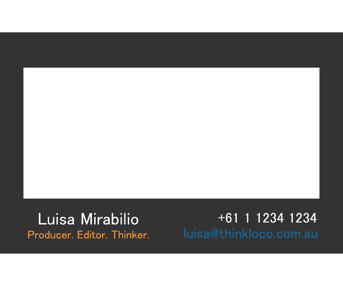 Diseño de Tarjeta de Presentación por morpheuxx para Think Loco | Diseño #4201747