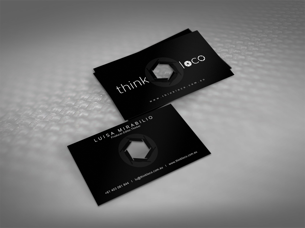 Diseño de Tarjeta de Presentación por diRtY.EMM para Think Loco | Diseño #4212651