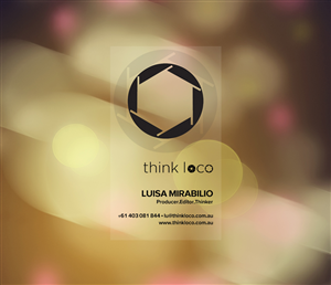 Freelance film producer/editor wants you to think loco! | Diseño de Tarjeta de Presentación por diRtY.EMM